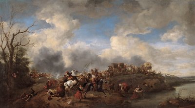 Una battaglia di cavalleria da Philips Wouwerman